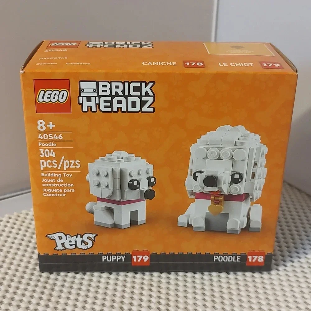 Lego Brick Headz Pets 40546 Poodle & Puppy NWT Building Toy Set